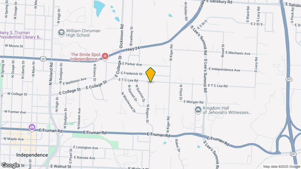 721 N Rogers St Map and Location Details