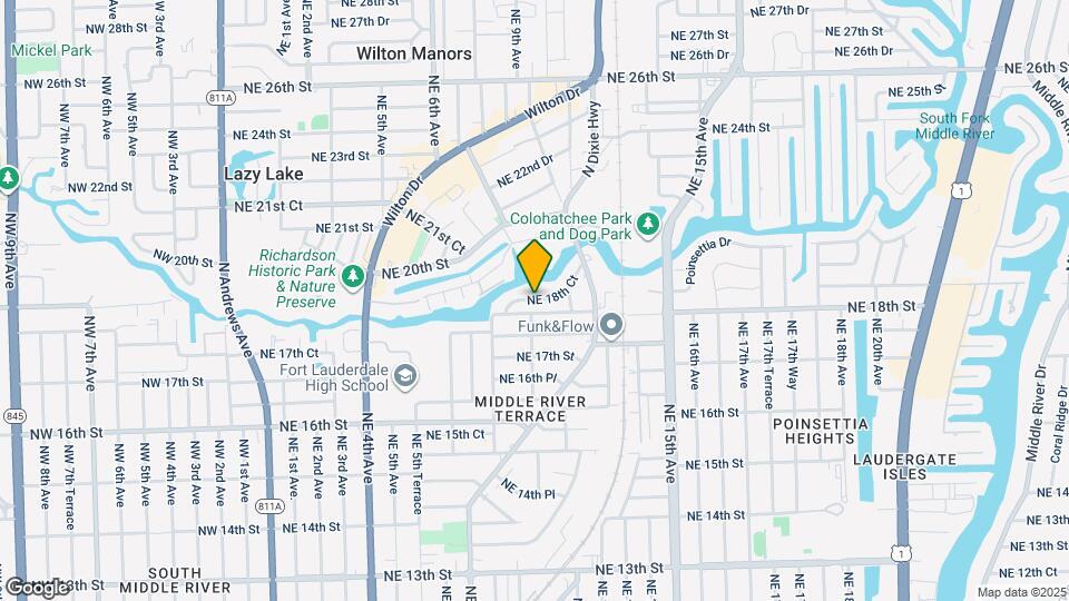834 NE 18th Ct, Unit 3 Map and Location Details
