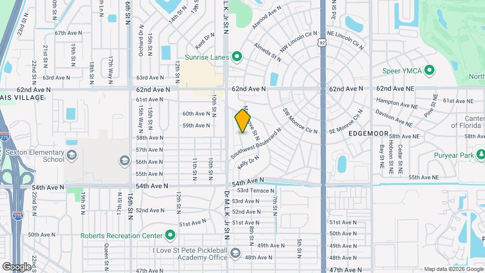 5801 Magnolia St N Map and Location Details