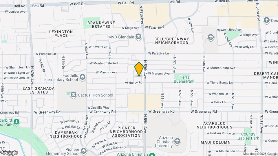 5915 W Tierra Buena Ln Map and Location Details