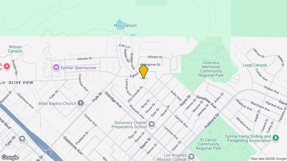 13882 Garrick Ave Mapa y Detalles de la Ubicación