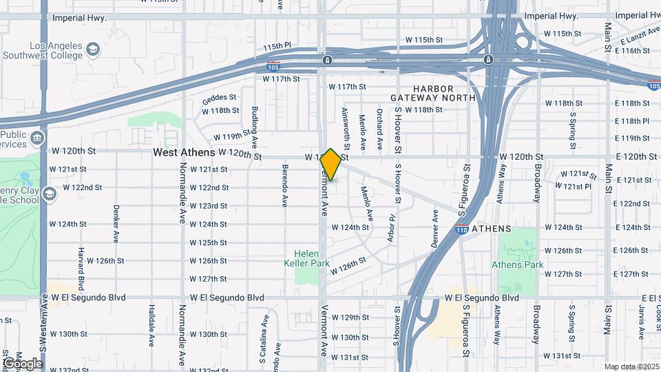 12056 S Vermont Ave Map and Location Details