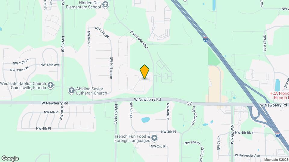 8707 NW 10th Pl Map and Location Details