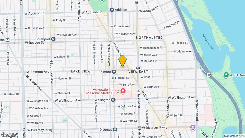 908 W Belmont Ave, Unit 2 Map and Location Details