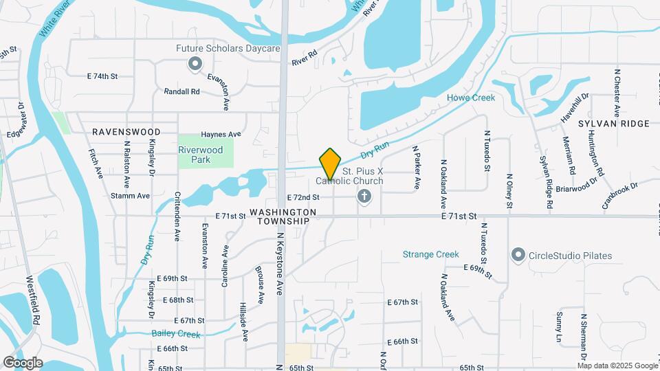7240 N Temple Ave Map and Location Details