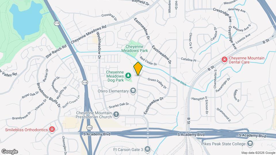 1285 Grass Valley Dr Map and Location Details