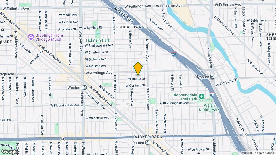 2038 W Homer St Map and Location Details