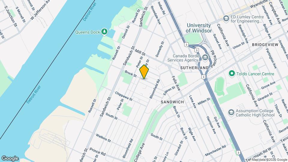 545 Brock St Map and Location Details