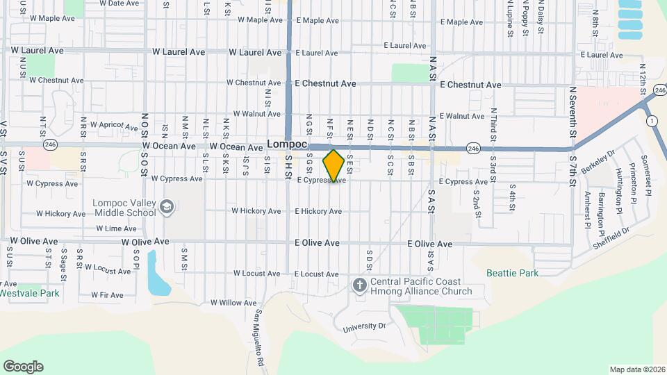 206 S F St, Unit 206-C Map and Location Details