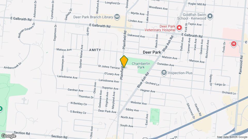 7512 Plainfield Rd Map and Location Details