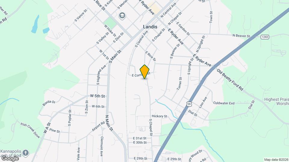 610 S Chapel St Mapa y Detalles de la Ubicación