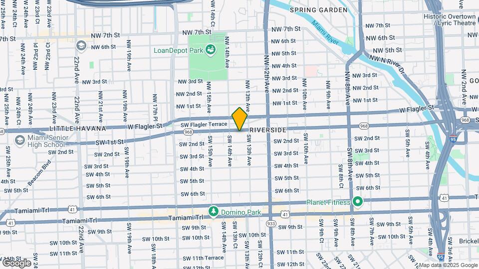 1334 SW 1st St Map and Location Details