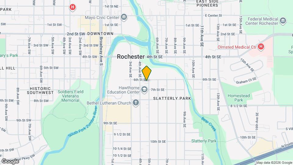 607 5th Ave SE, Unit Unit 1 Map and Location Details