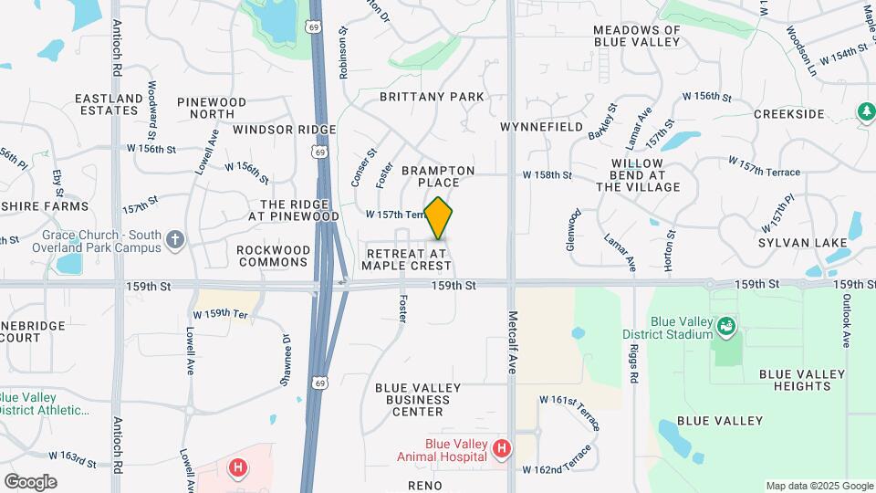 7305 W 158th St Map and Location Details