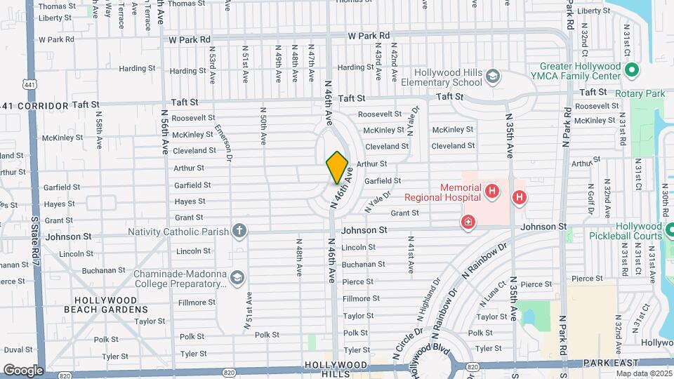 1118 N 46th Ave Map and Location Details