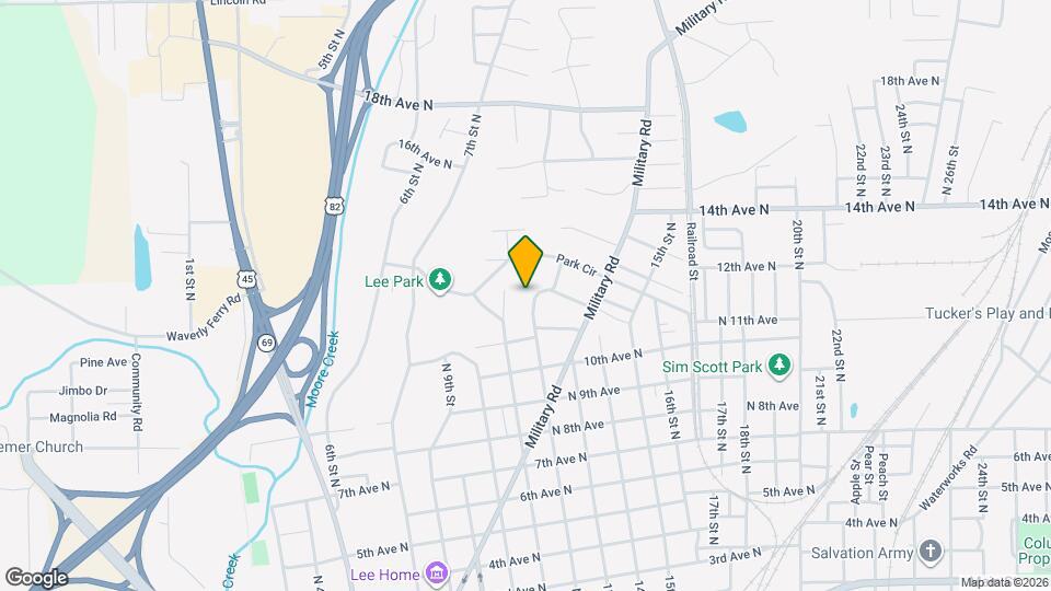 1111 12th St N Mapa y Detalles de la Ubicación