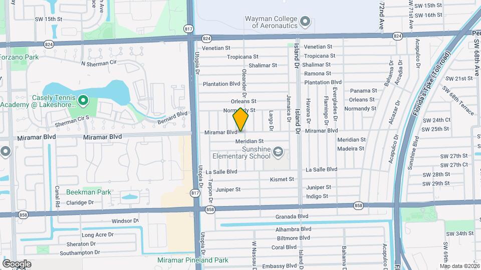 7904 Miramar Blvd Mapa y Detalles de la Ubicación