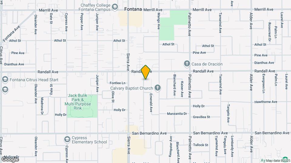 9369 Acacia Ave Map and Location Details