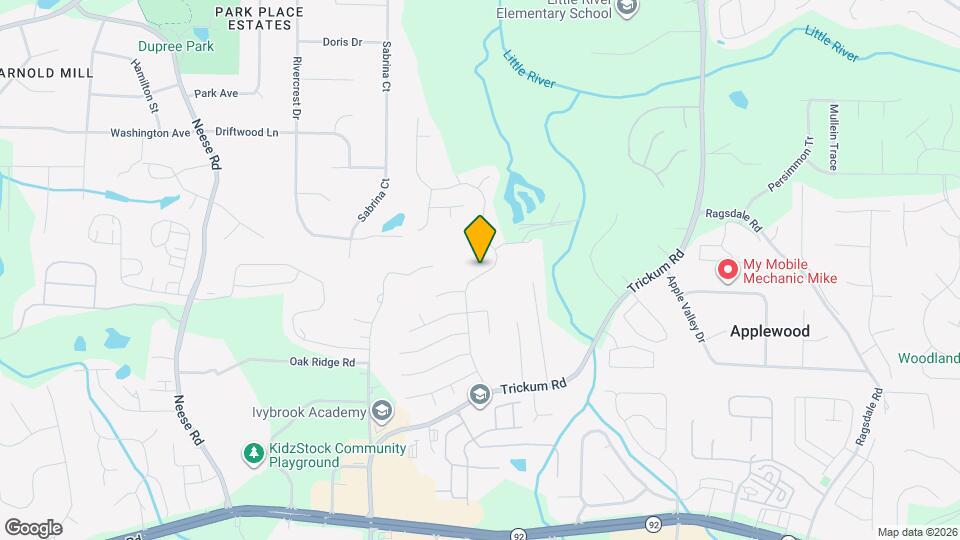 1039 Dunedin Trail Map and Location Details