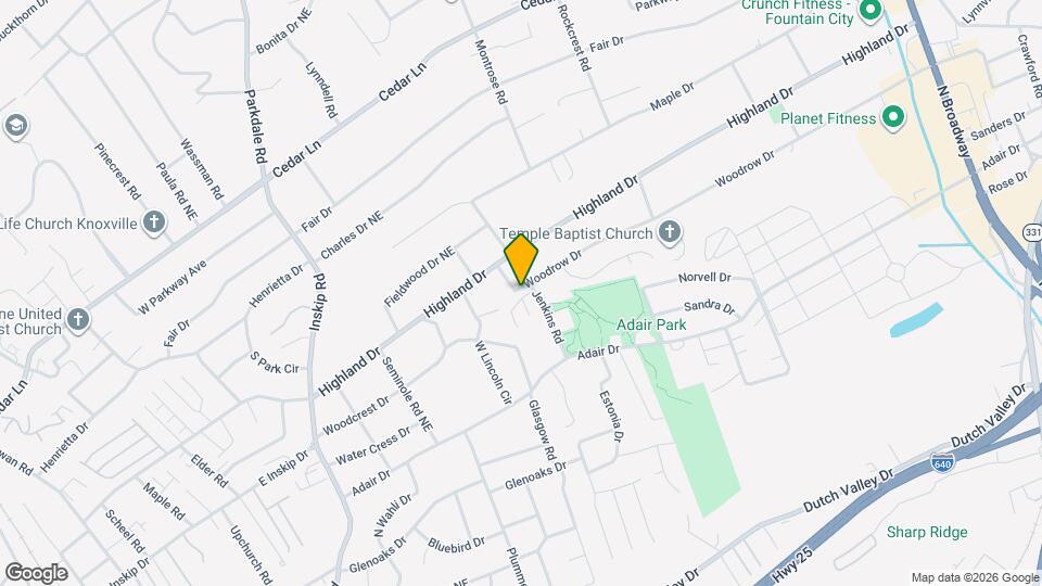 1707 Maple View Way Map and Location Details