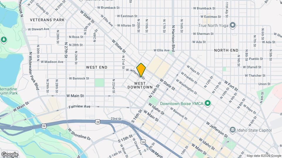 1721 W Jefferson St Map and Location Details