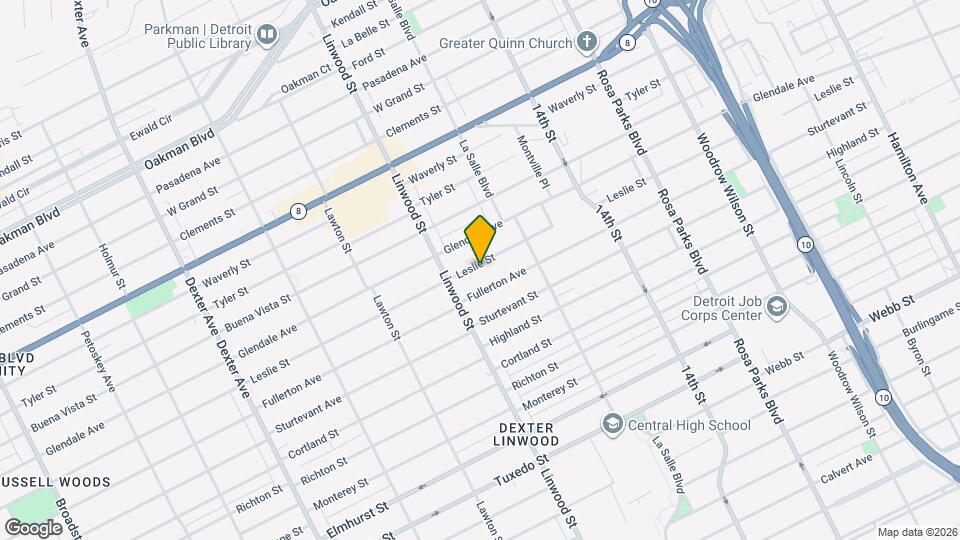 2525 Leslie St Map and Location Details