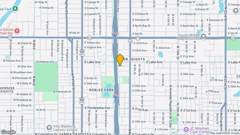 803 E Baker St Map and Location Details