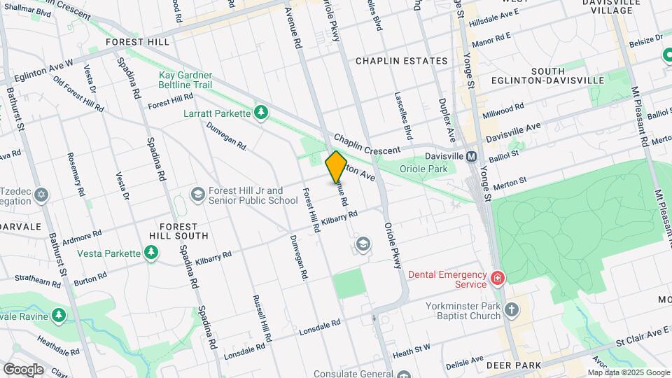 740 Avenue Rd Map and Location Details