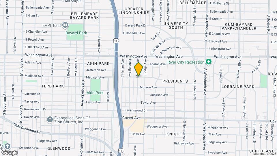 1200 Marshall Ave Map and Location Details