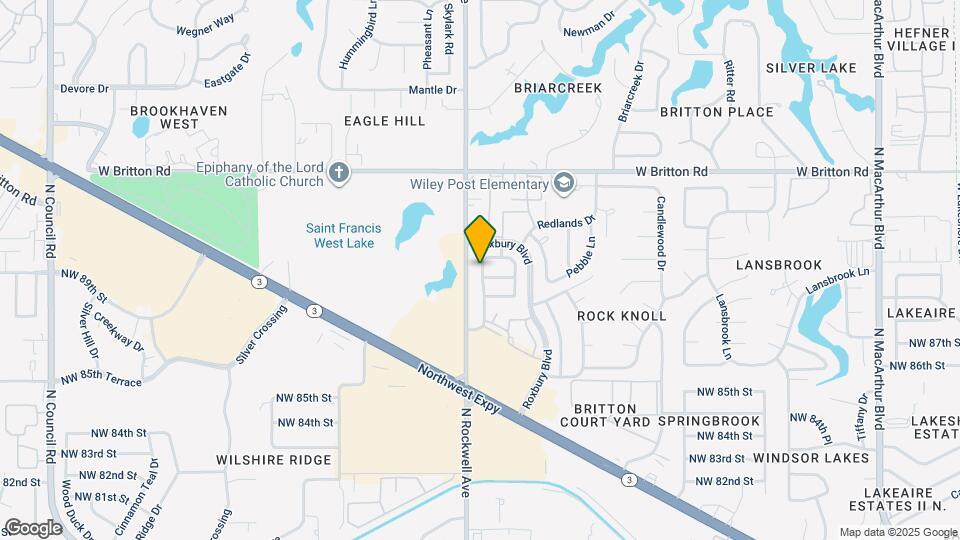 9023 N Rockwell Dr Map and Location Details