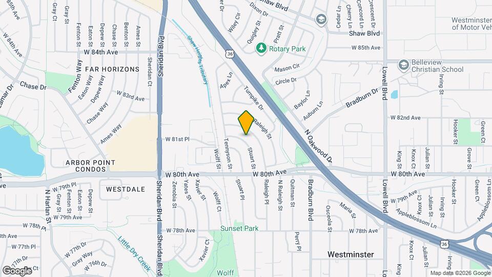 8130 Stuart St Map and Location Details