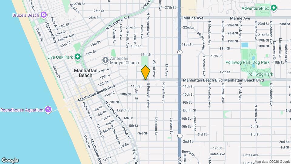872 Manhattan Beach Blvd Map and Location Details