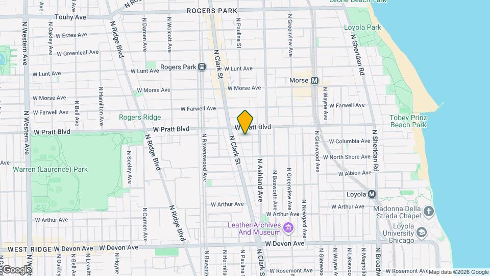 1628 W Columbia Ave Map and Location Details