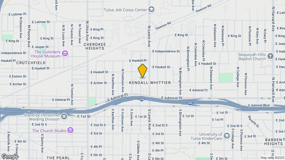 107 N Gillette Ave Map and Location Details