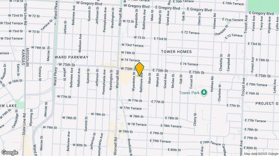 7524 Baltimore Ave Mapa y Detalles de la Ubicación