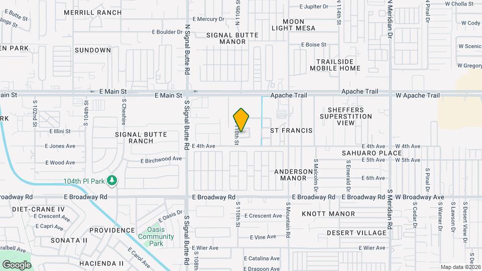 11012 E Aspen Ave Map and Location Details