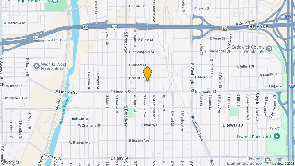 1114 S Emporia St Mapa y Detalles de la Ubicación
