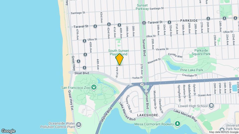 2939 Wawona St Map and Location Details