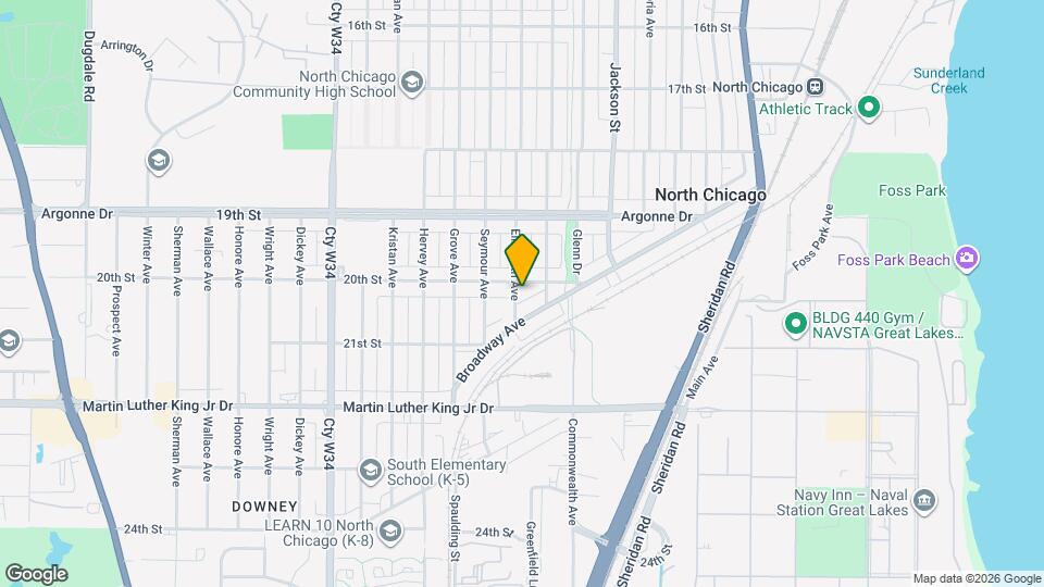 1317 20th St Map and Location Details
