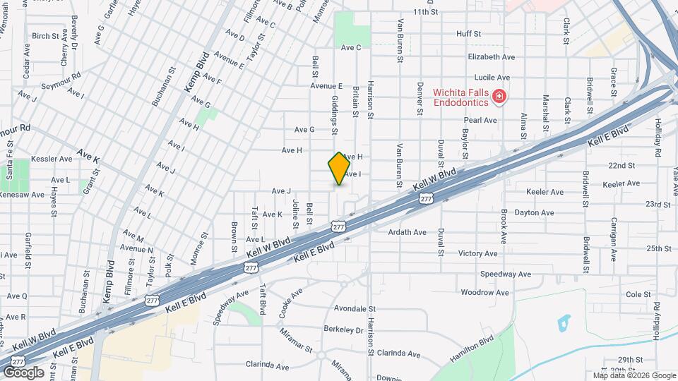 1911 Giddings St Map and Location Details
