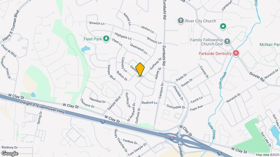 2325 Golfway St Map and Location Details