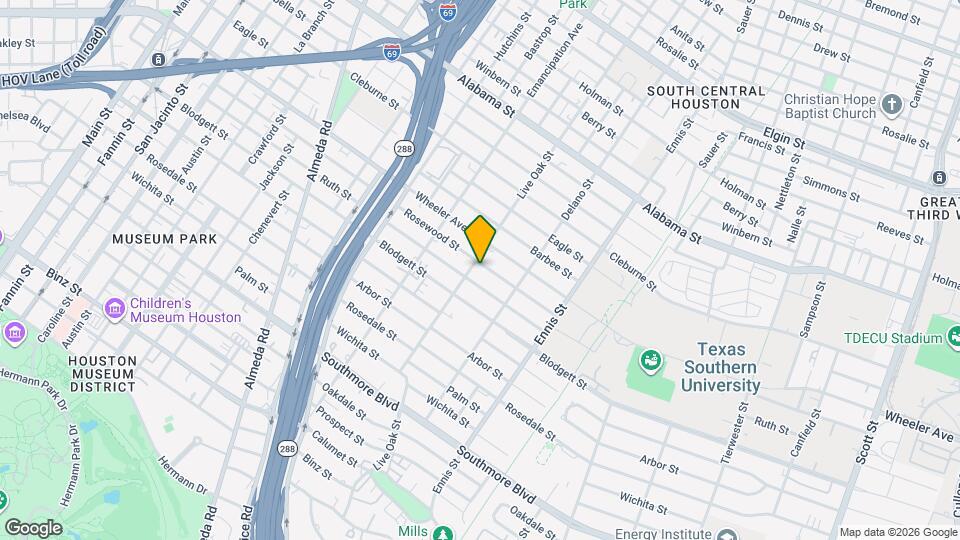 2608 Rosewood St Map and Location Details