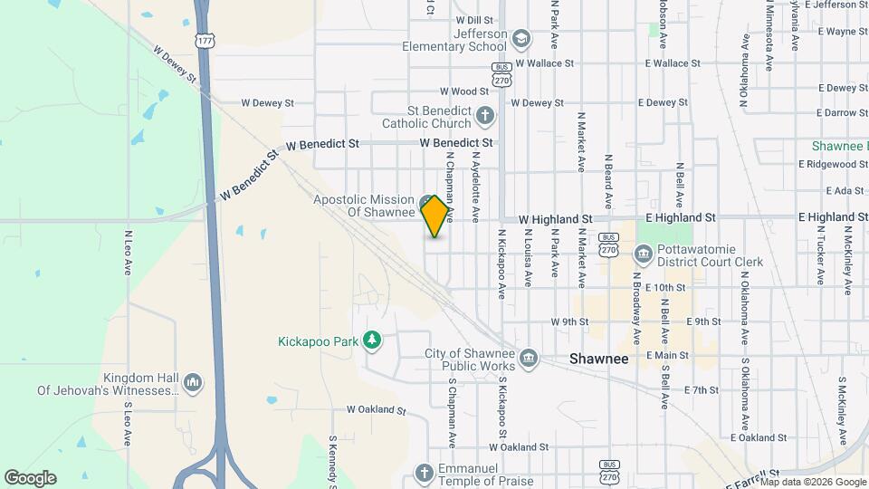 411 N Pottenger Ave Map and Location Details