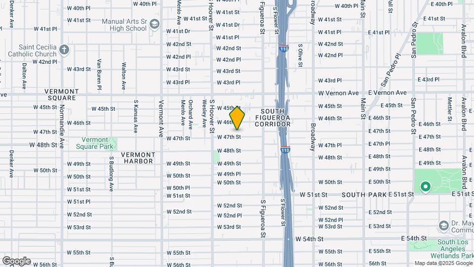 625 W 47th St Map and Location Details