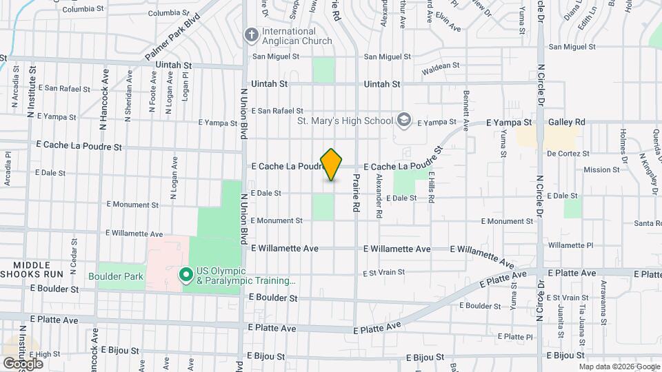 806 Sunset Rd Map and Location Details