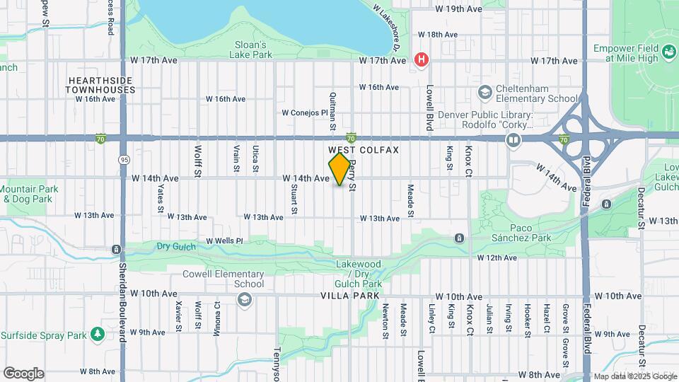1370 Quitman St Mapa y Detalles de la Ubicación
