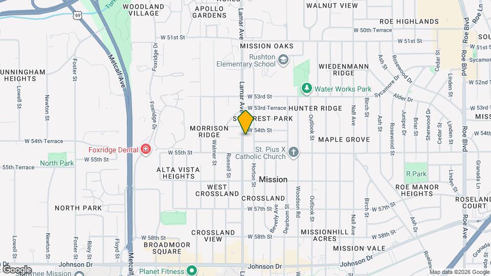 5411 Lamar Ave Mapa y Detalles de la Ubicación