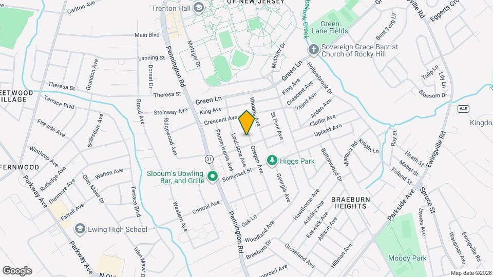 121 Oregon Ave Map and Location Details