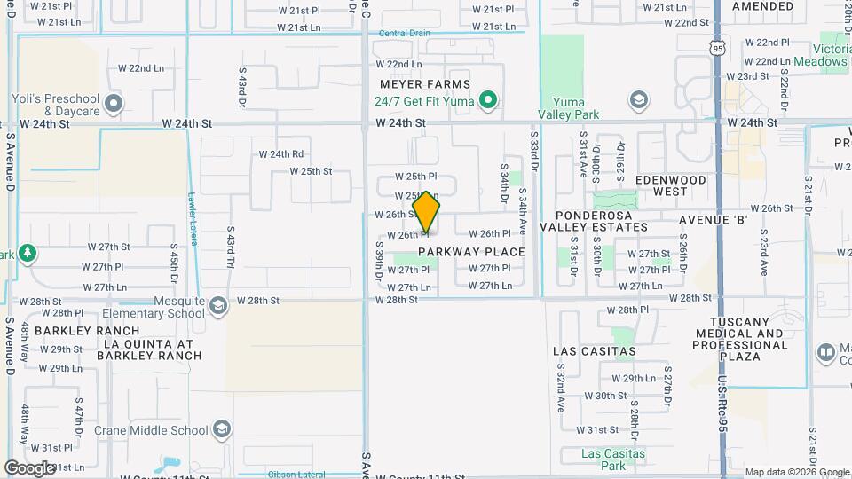 3771 W 26th Pl Map and Location Details