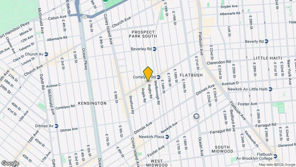1322 Cortelyou Rd Map and Location Details